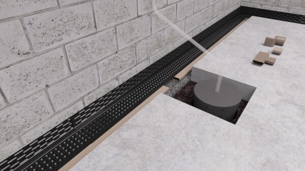 Drain-Eze XL Basement System 6ft Sections (180ft Cartons) - Image 4