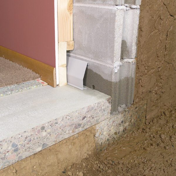 Baseboard channel basement system