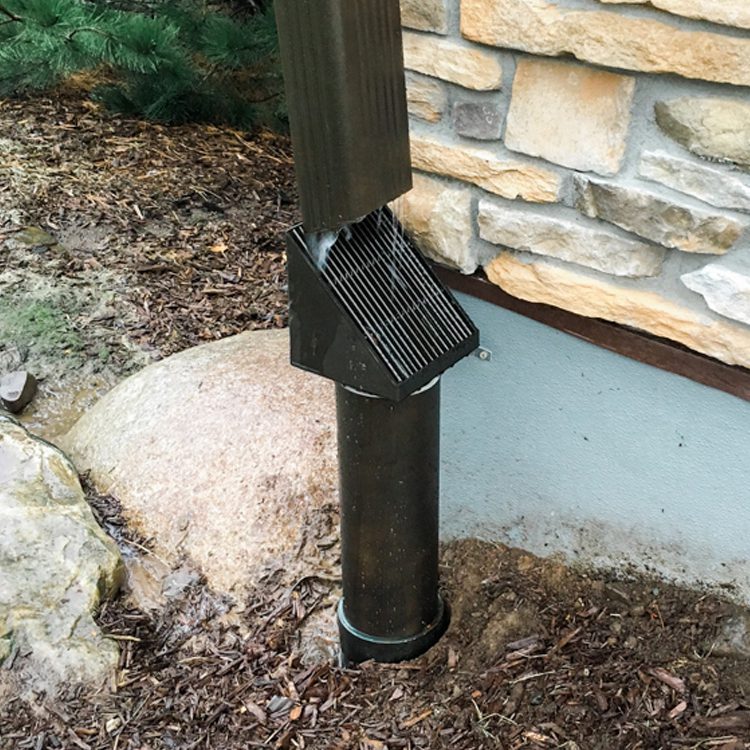 debris-filter-ice-guard UnderGround Downspout Extension Installation Guide