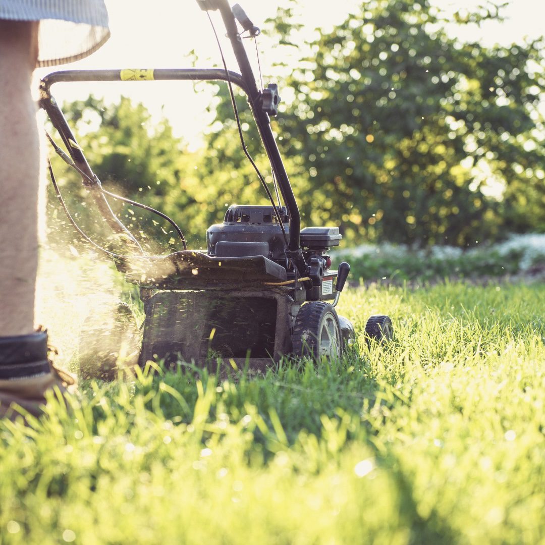 lawnmower Mow over downspout extension