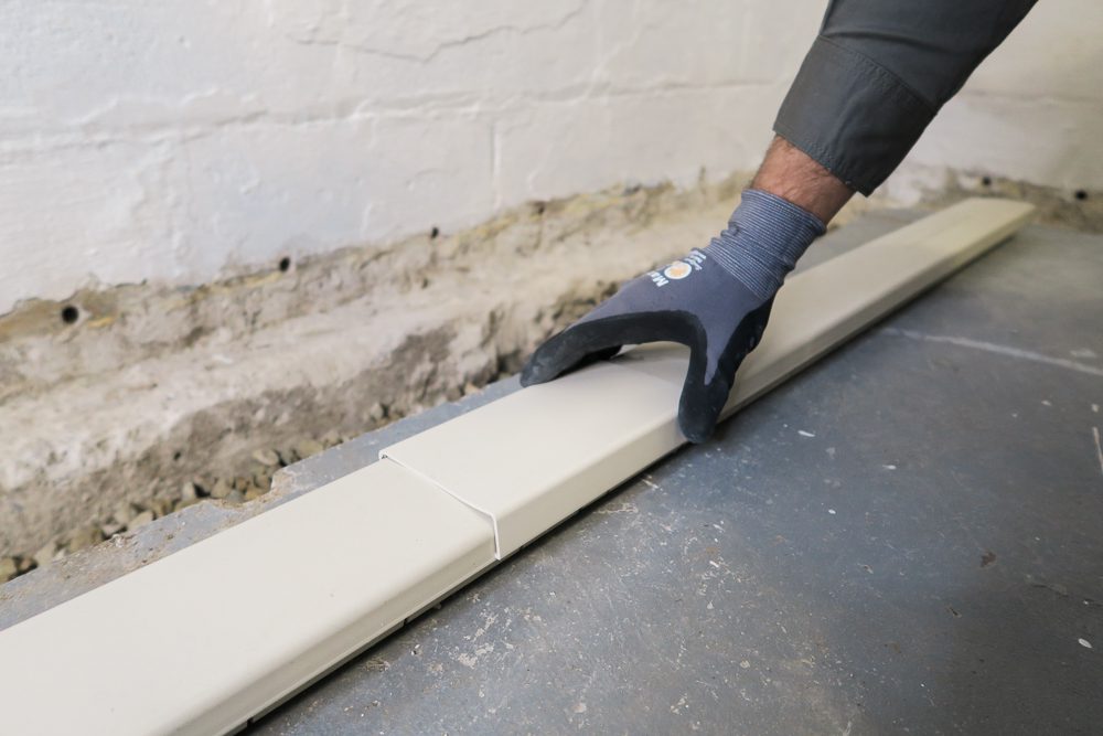 Installing-Contractor-Basement-Waterproofing1000px-Systems-7224 Installing fast track basement waterproofing system