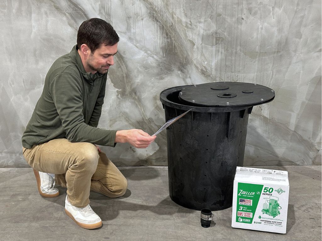 DIY sump pump kit professional grade