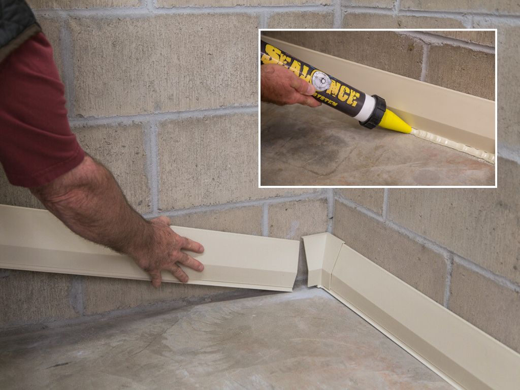 Basement waterproofing system that's easy to install.