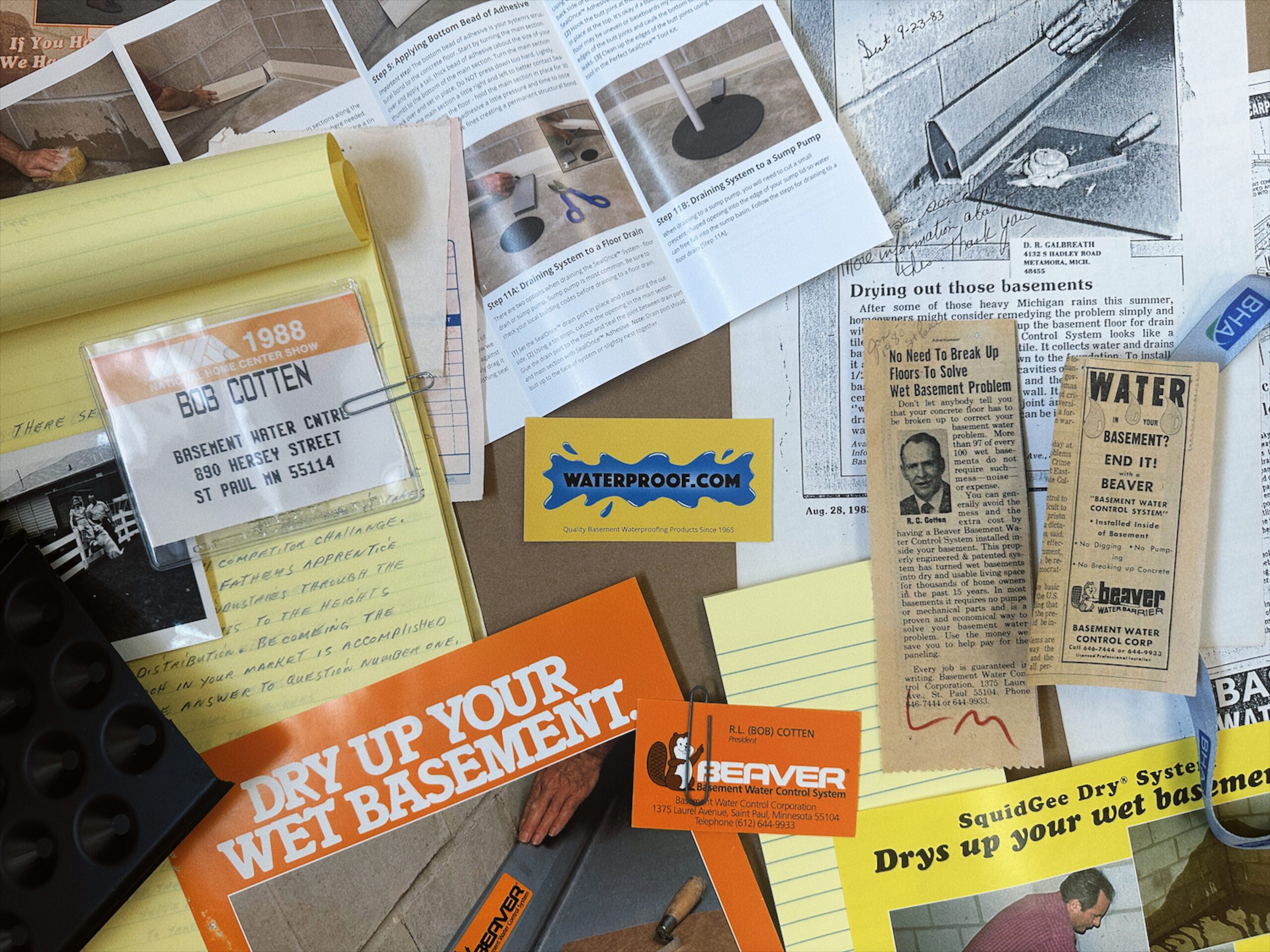 Waterproof.com company history - Basement waterproofing industry leader since 1965