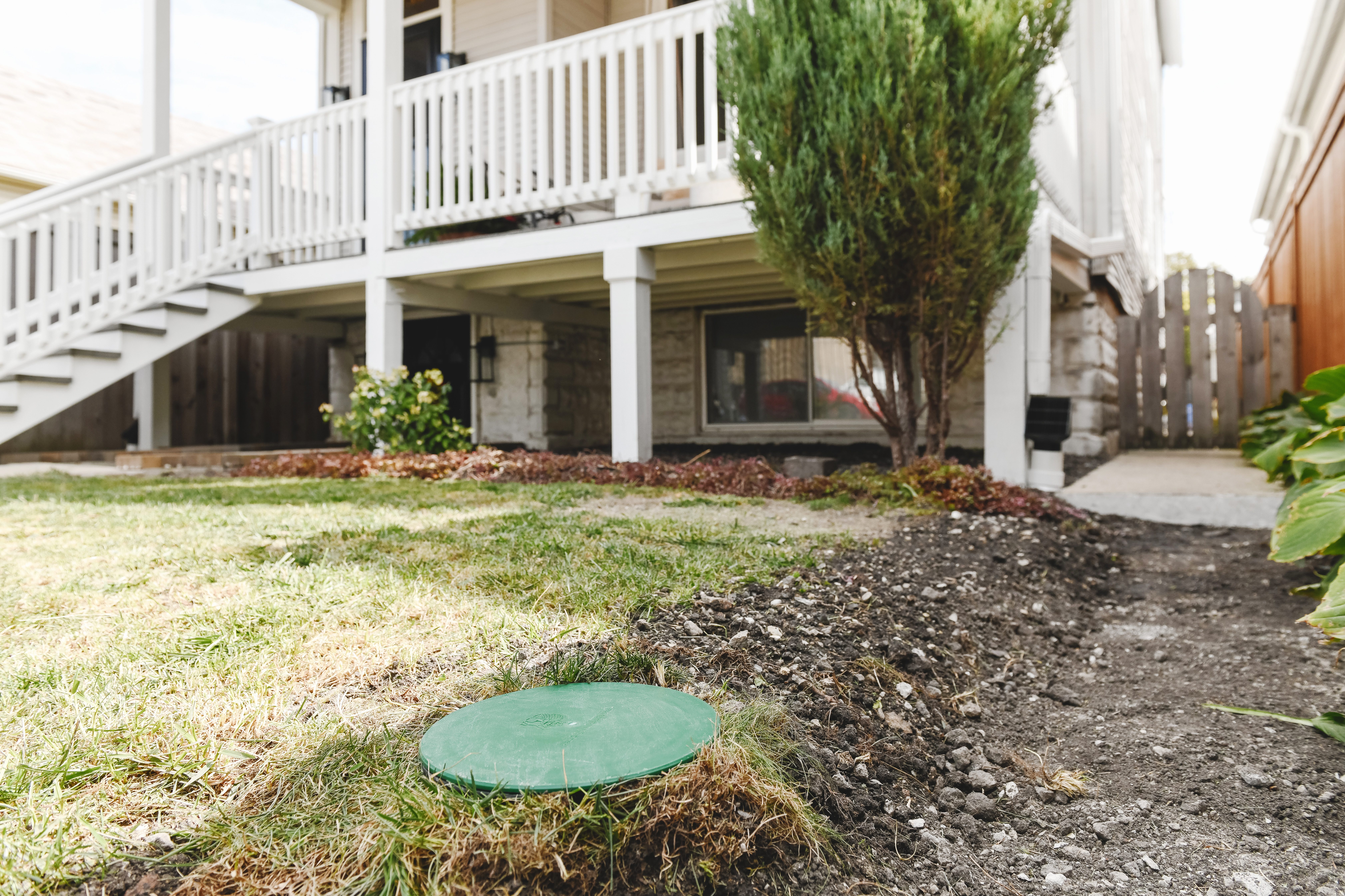 UnderGround Downspout extension yard drain pop up