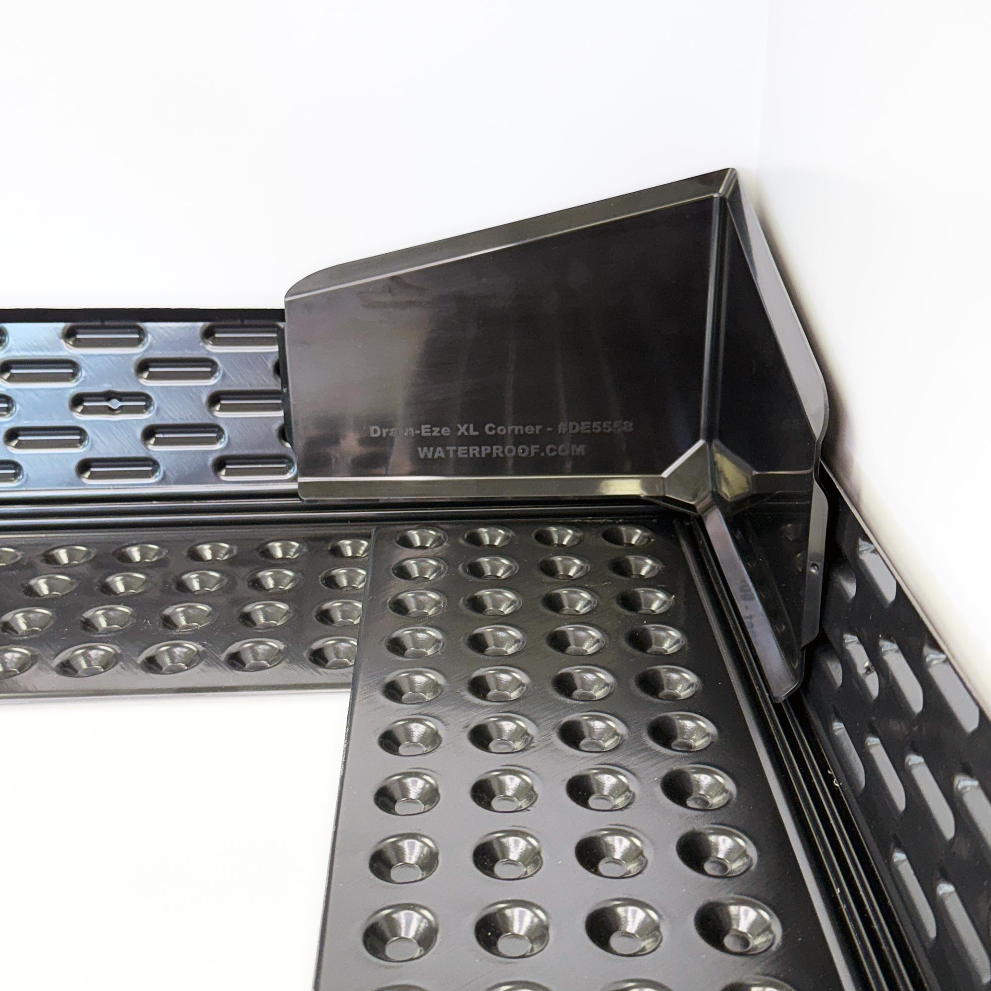 Drain-Eze XL basement waterproofing dimple footer board inside corner
