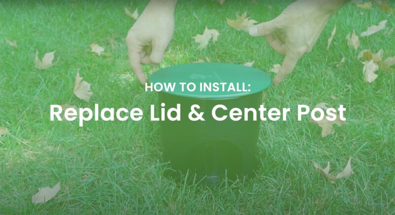 How to replace UnderGround Downspout lid and center post video tutorial